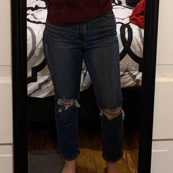 American Eagle - Curvy Mom Jean Stretch 2321 | Size 6 Short | Breezy Blue - Picture 8 of 15